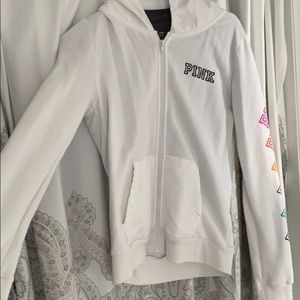 Pink brand zip up